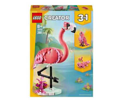 Klocki LEGO® LEGO Creator 31170 Dzikie zwierzęta: różowy flaming